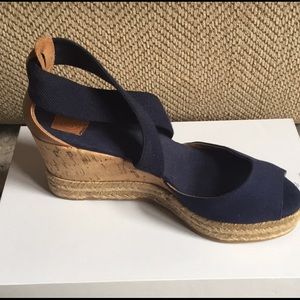 Tory Burch Navy Espadrilles - Well Loved!